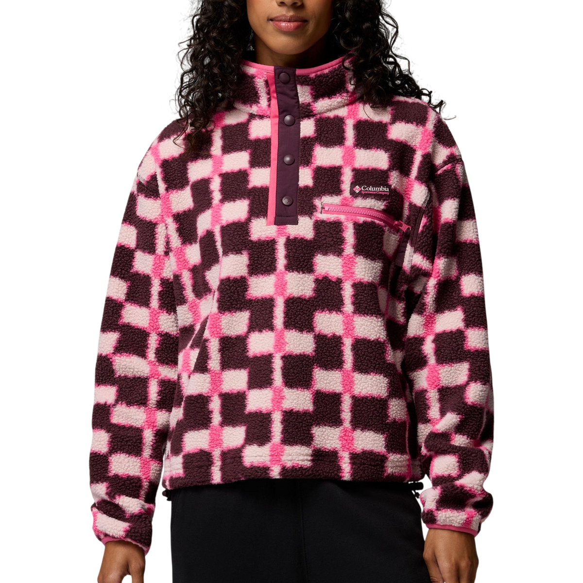 COLUMBIA W HELVETIA II PRINTED CROPPED HALF SNAP - MOONVISTA/GEOS - Vue avant