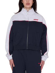 OBEY W Zeno Mock Neck Zip Up Dark Navy Multi - HOMIES