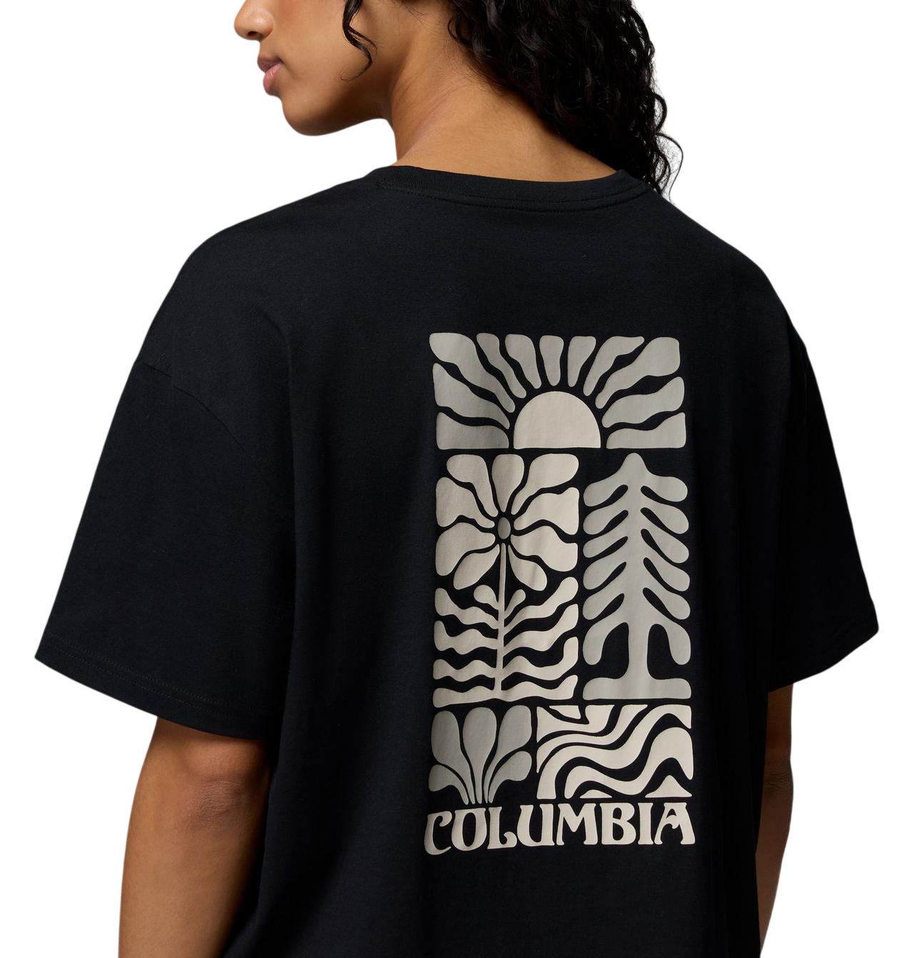 COLUMBIA W ROLLING BEND GRAPHIC OVERSIZED TEE