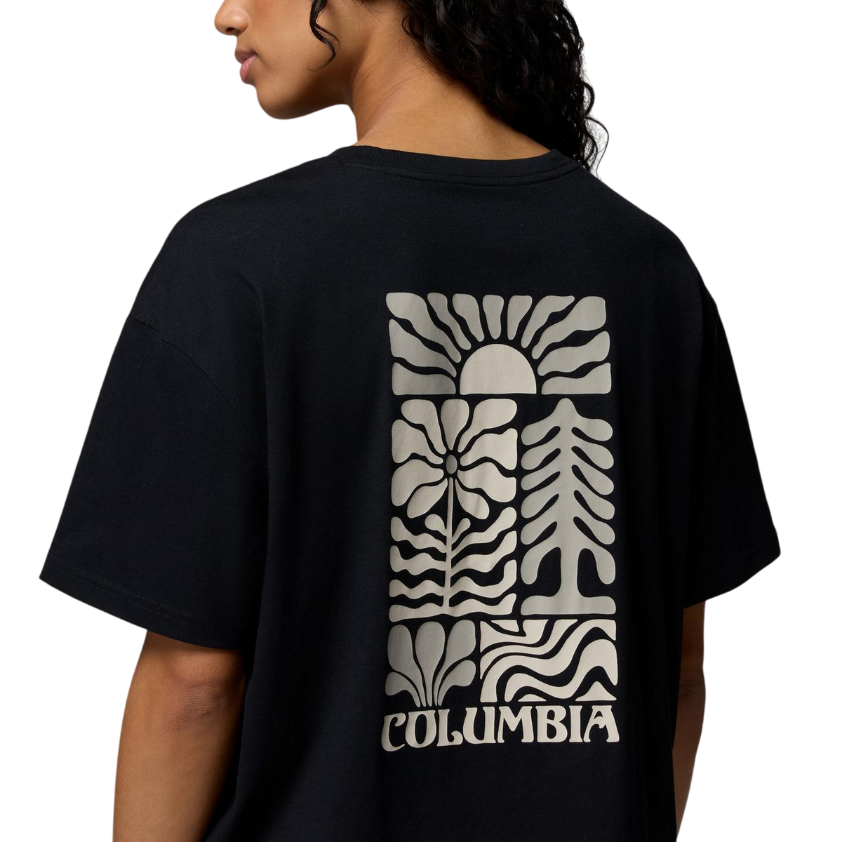 COLUMBIA W ROLLING BEND GRAPHIC OVERSIZED TEE 
