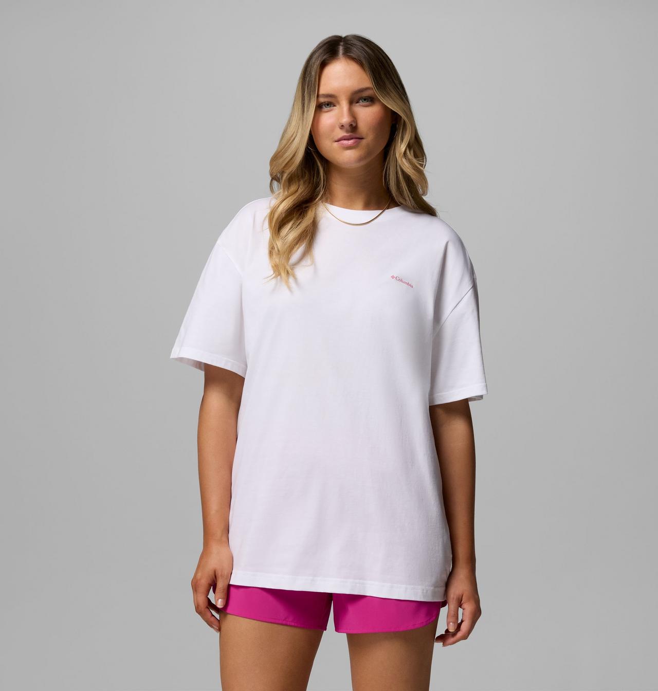 COLUMBIA W ROLLING BEND GRAPHIC OVERSIZED TEE