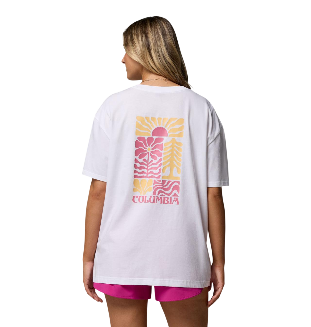 COLUMBIA W ROLLING BEND GRAPHIC OVERSIZED TEE