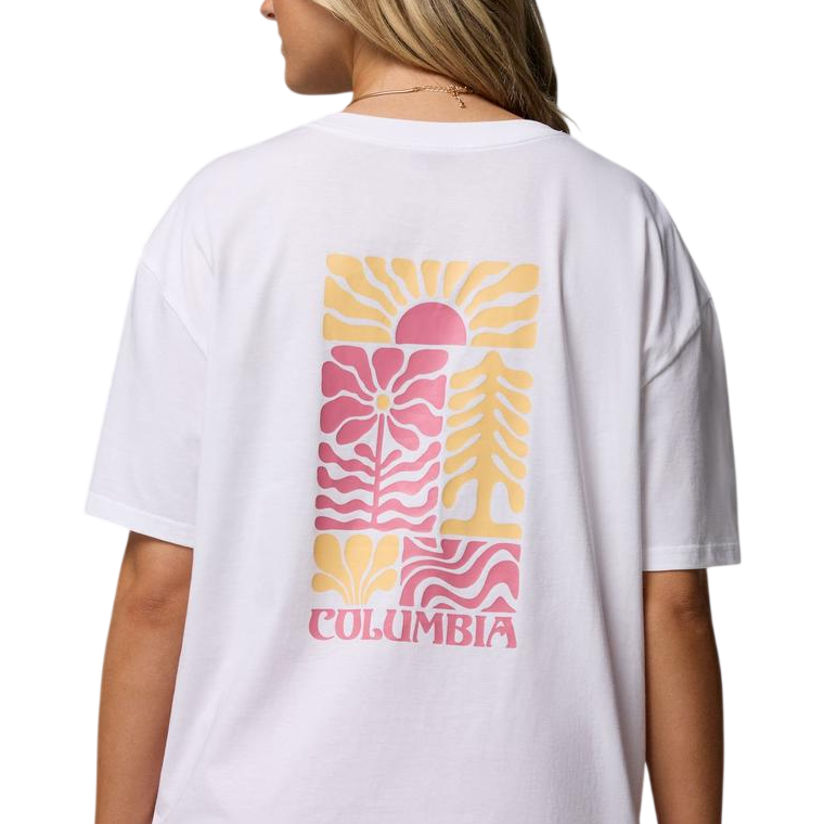 COLUMBIA W ROLLING BEND GRAPHIC OVERSIZED TEE 