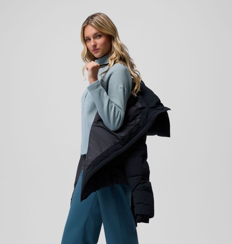 COLUMBIA W AMAZE PUFF MID HOODED JACKET 
