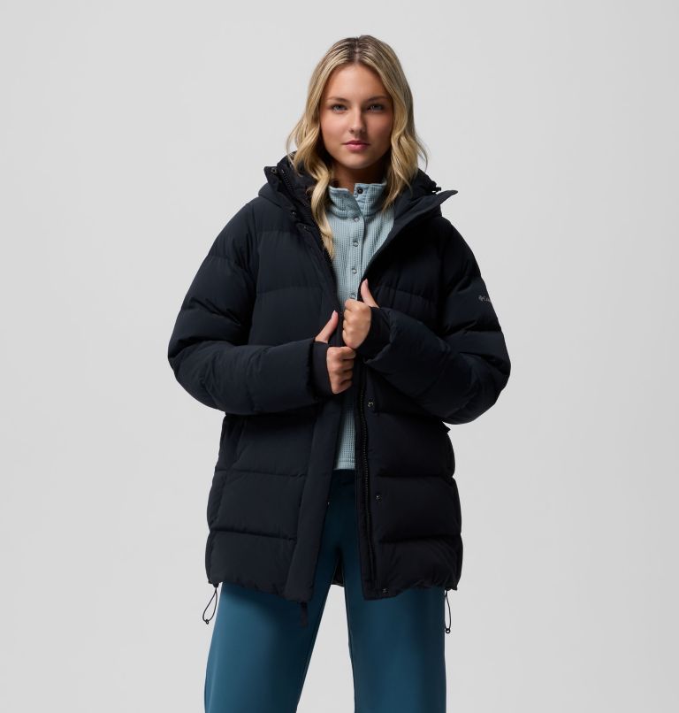 COLUMBIA W AMAZE PUFF MID HOODED JACKET 