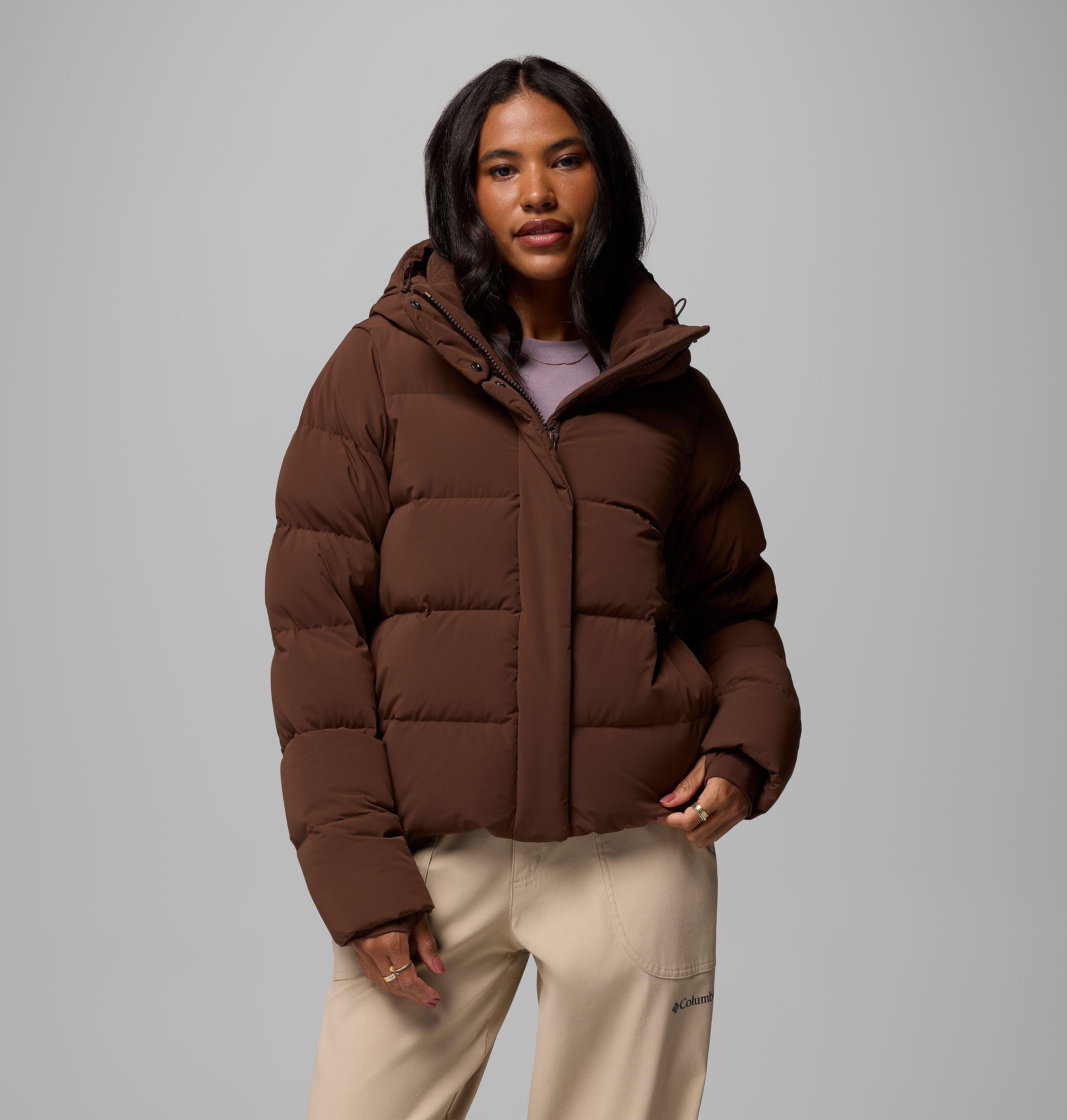 Columbia W Amaze Puff Hooded Jacket Tobacco - vue principale