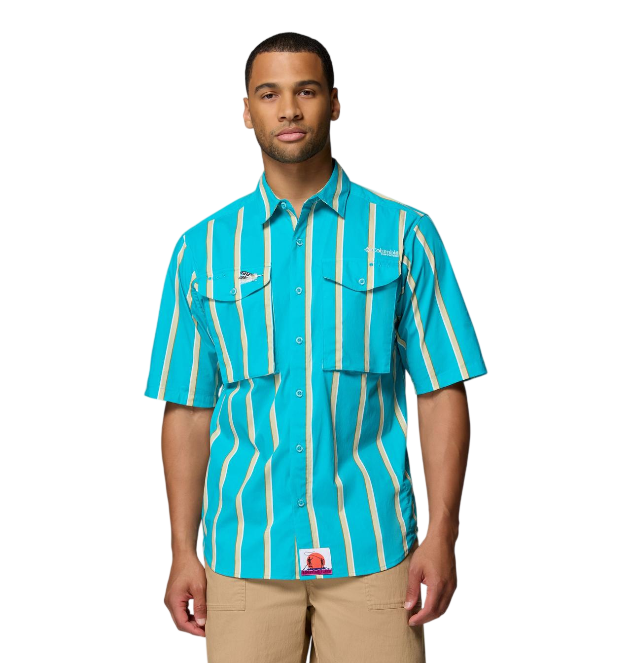 COLUMBIA BONEFISH FLATS PRINTED SS SHIRT