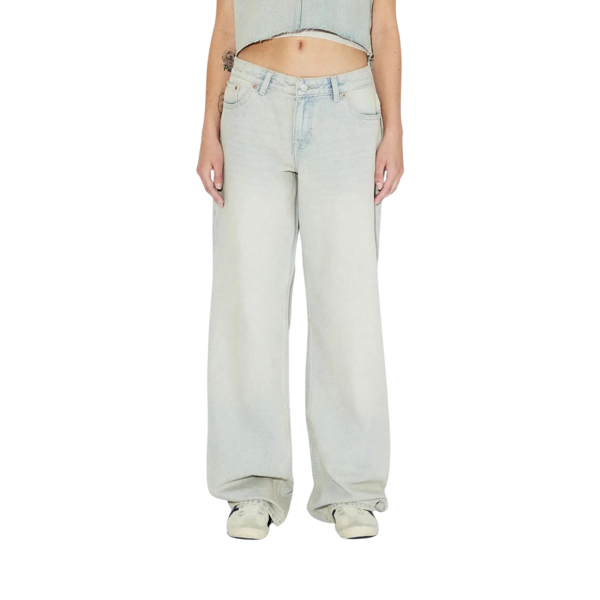 Dr Denim W Hill Low Relaxed Stream Light Sand
