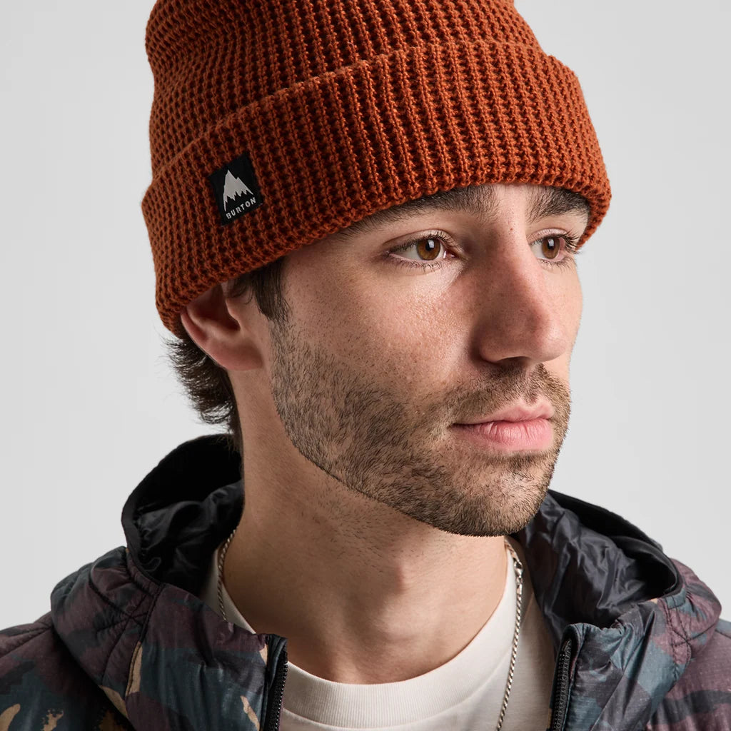 Burton Recycled Waffle Beanie Spiced Chai portée