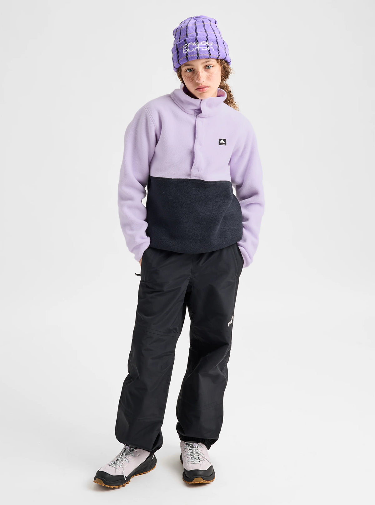 BURTON Y CINDER ANORAK - MOONDUST PURPLE/TRUE BLACK