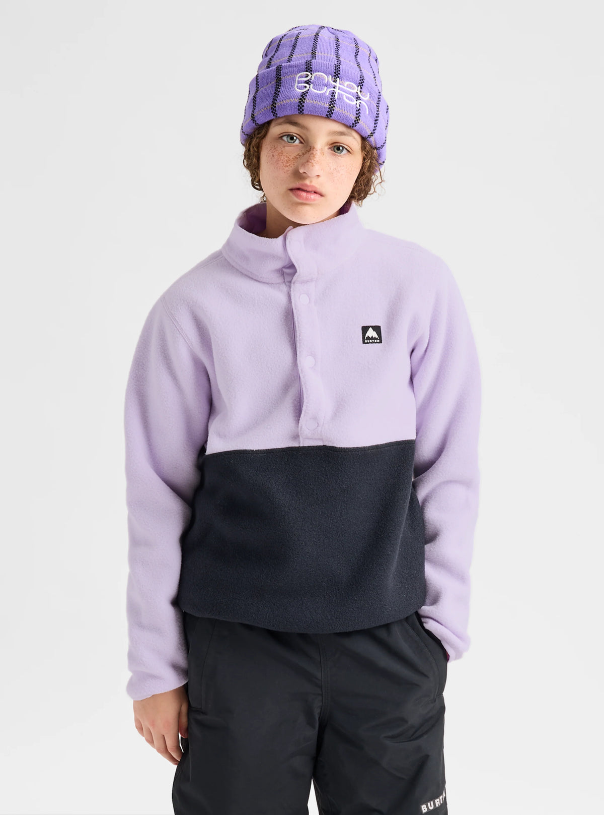 BURTON Y CINDER ANORAK - MOONDUST PURPLE/TRUE BLACK