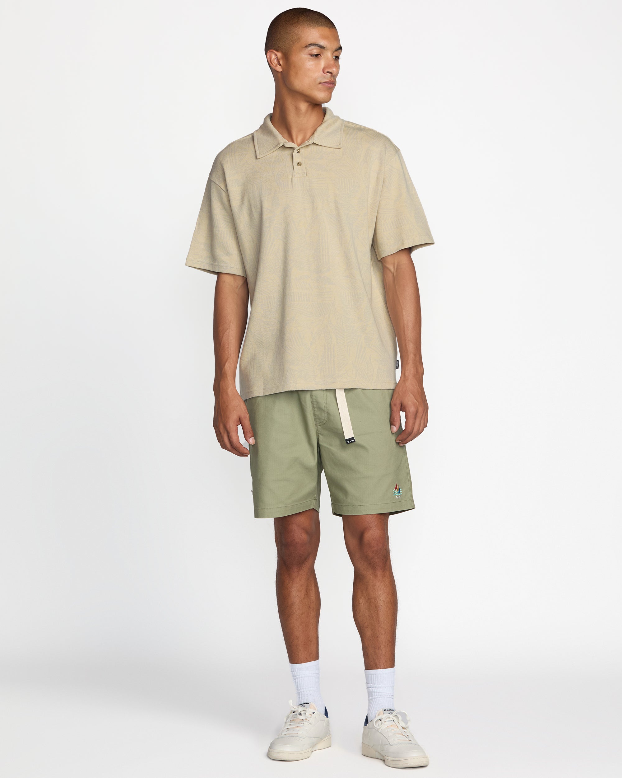 RVCA EXOTICA LEAF LINES POLO SS 