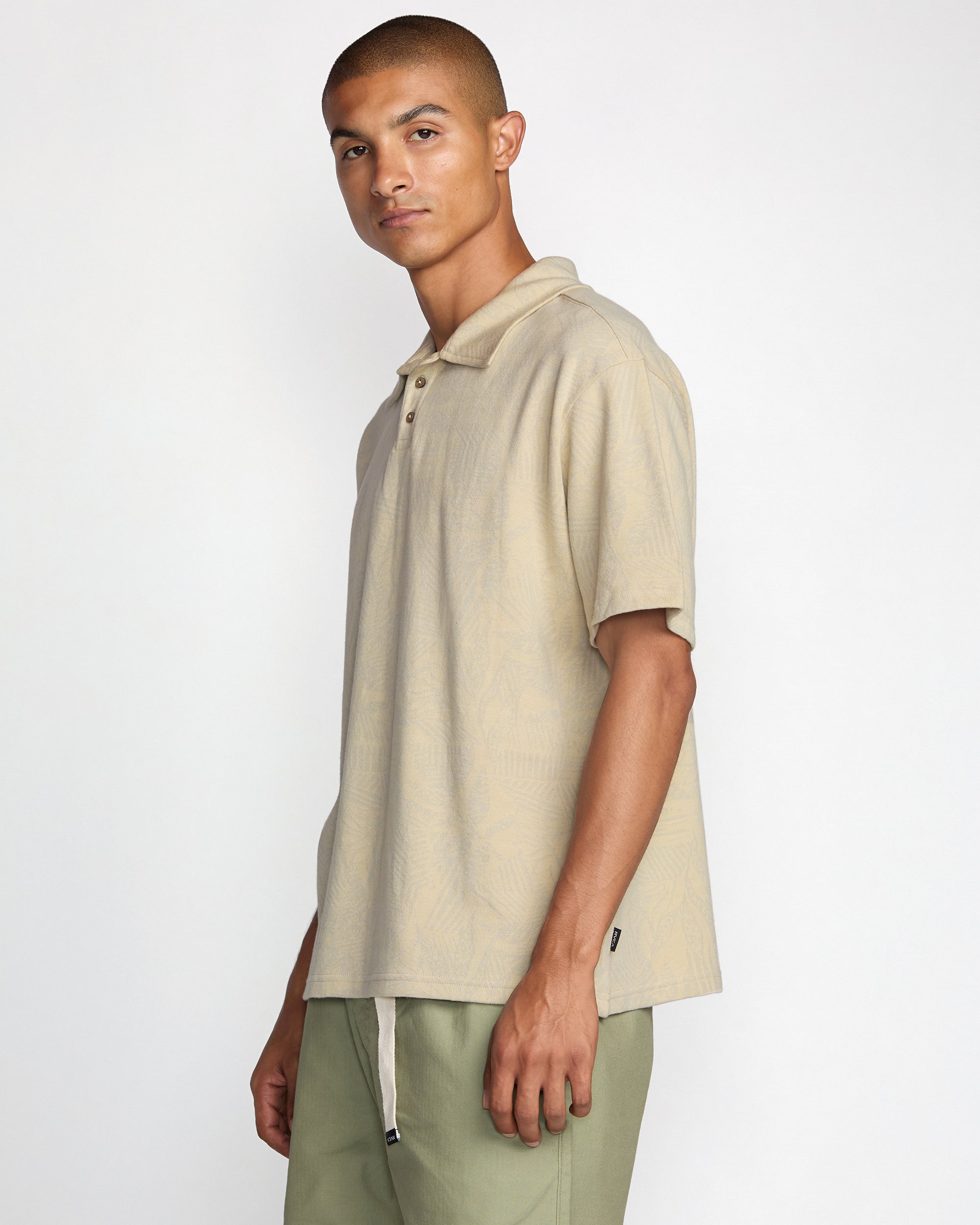 RVCA EXOTICA LEAF LINES POLO SS 