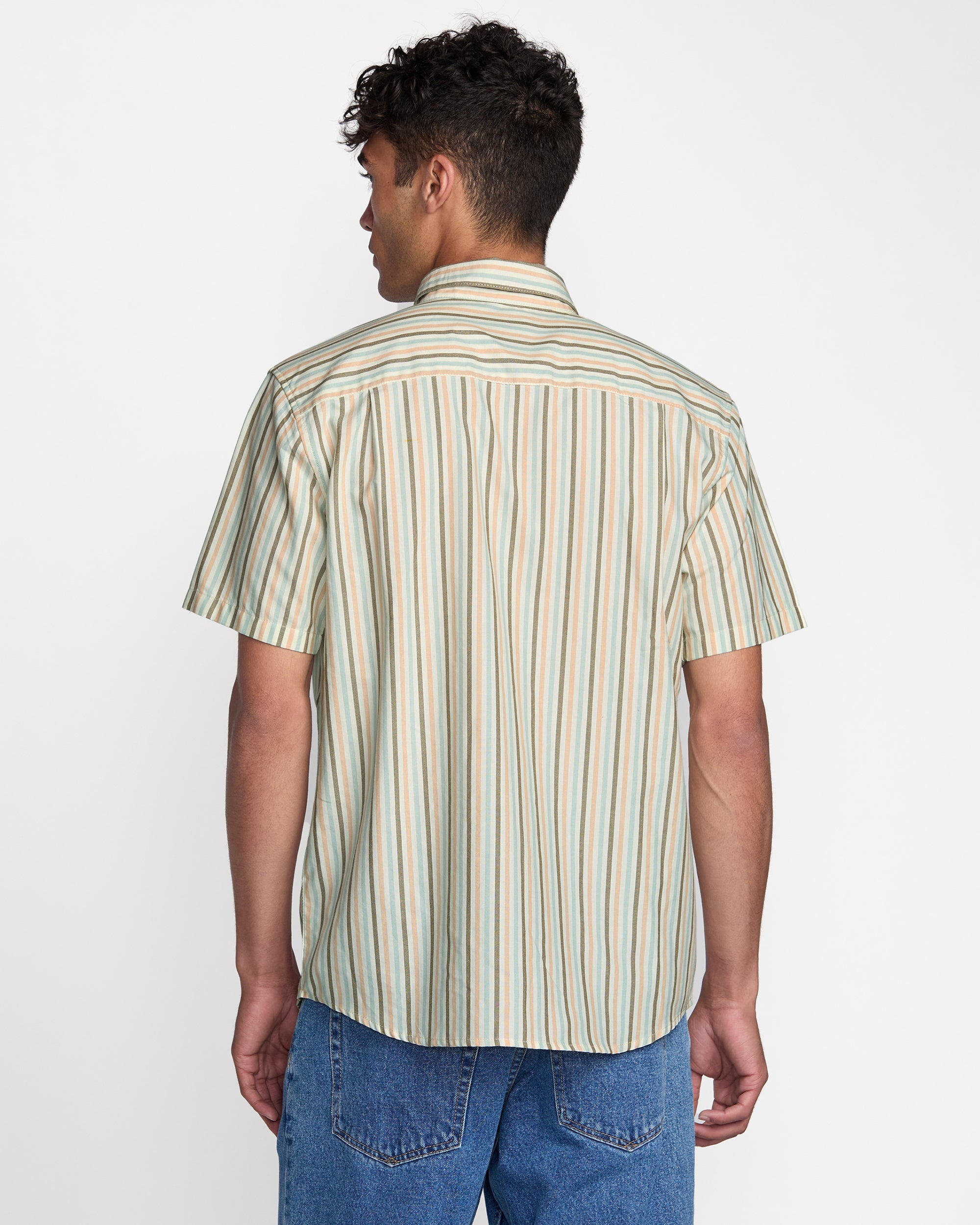 RVCA JACOBS ARCHIVE STRIPE SS 