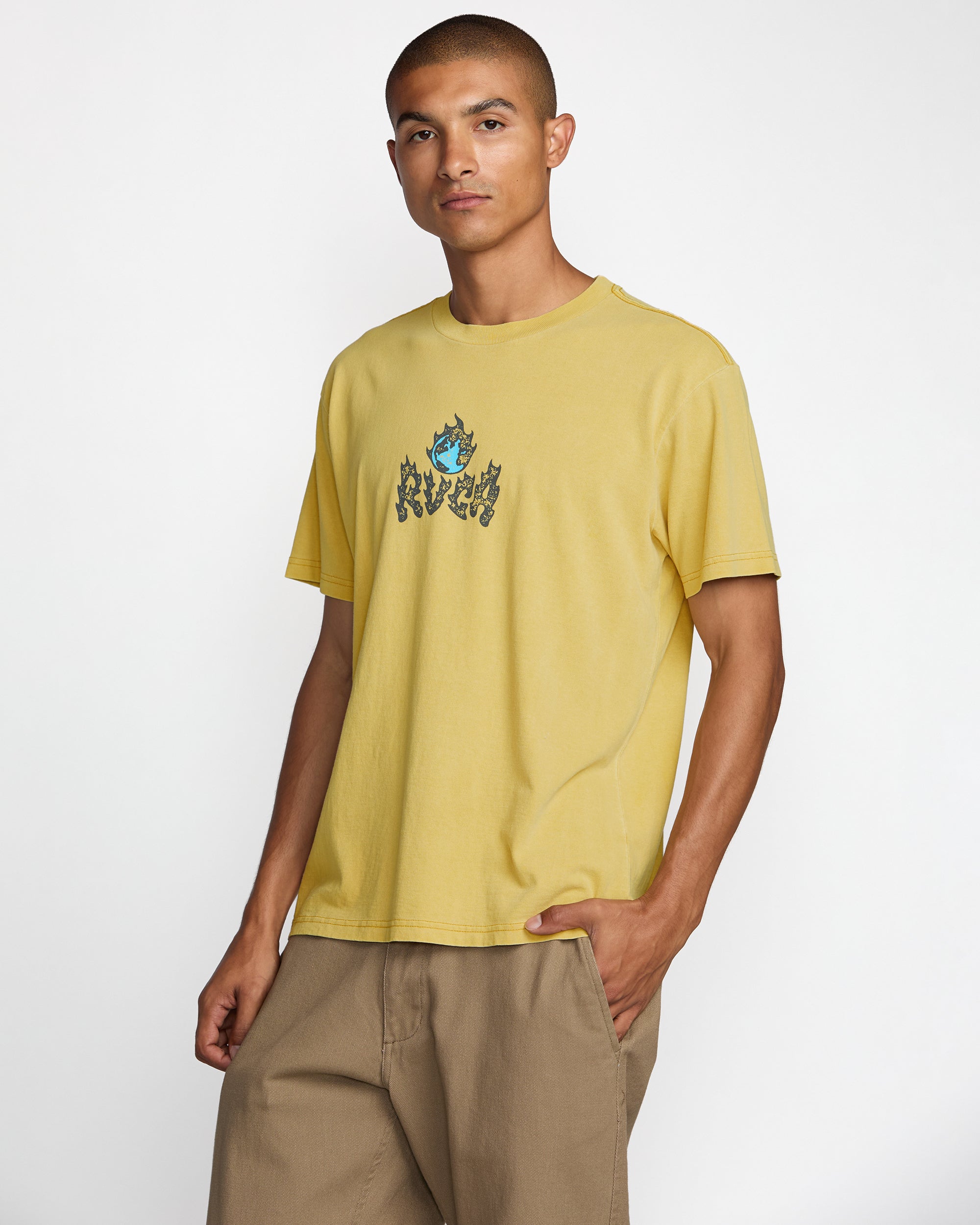 RVCA BURN NOTICE SS 