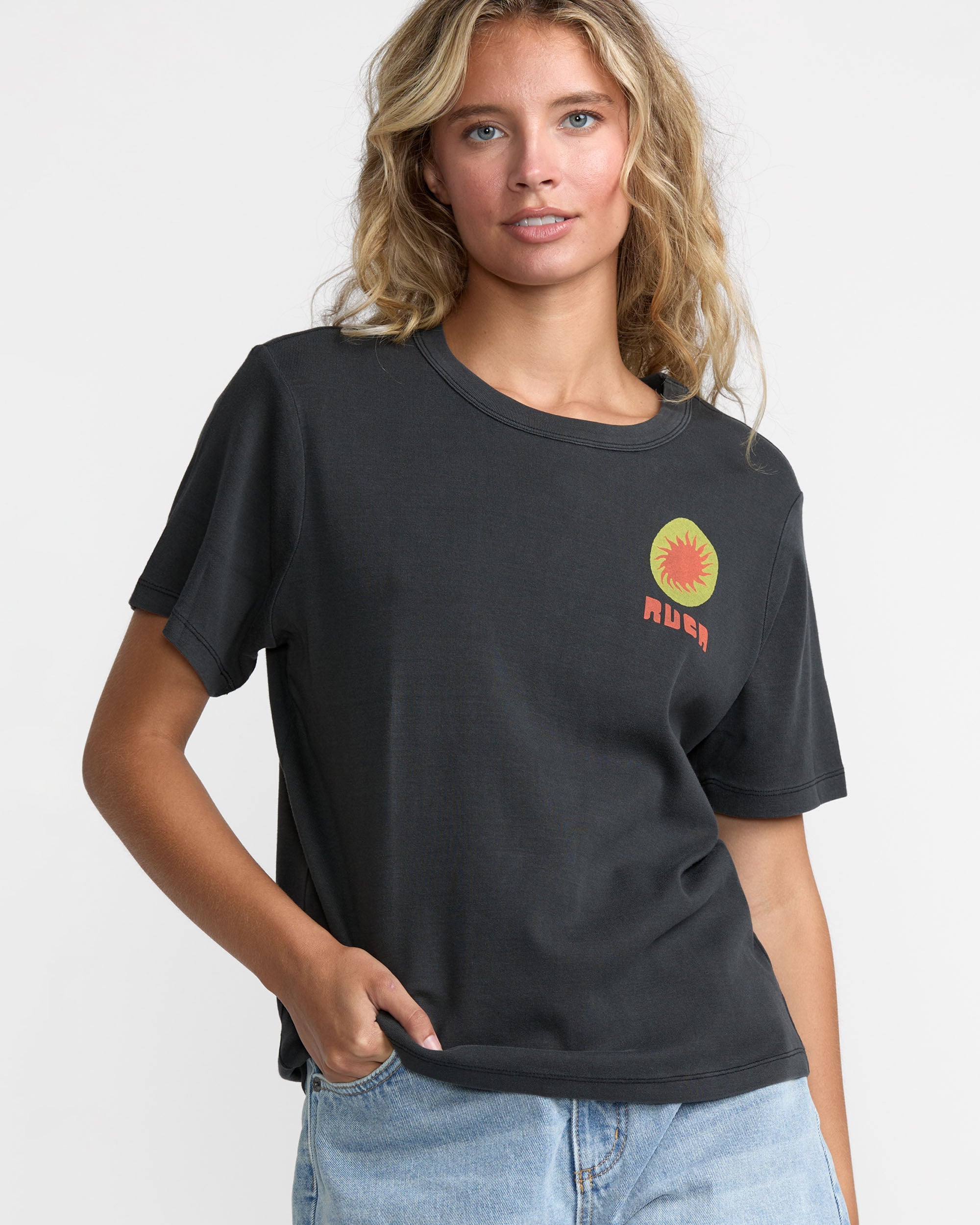 RVCA W DAILY TEE 