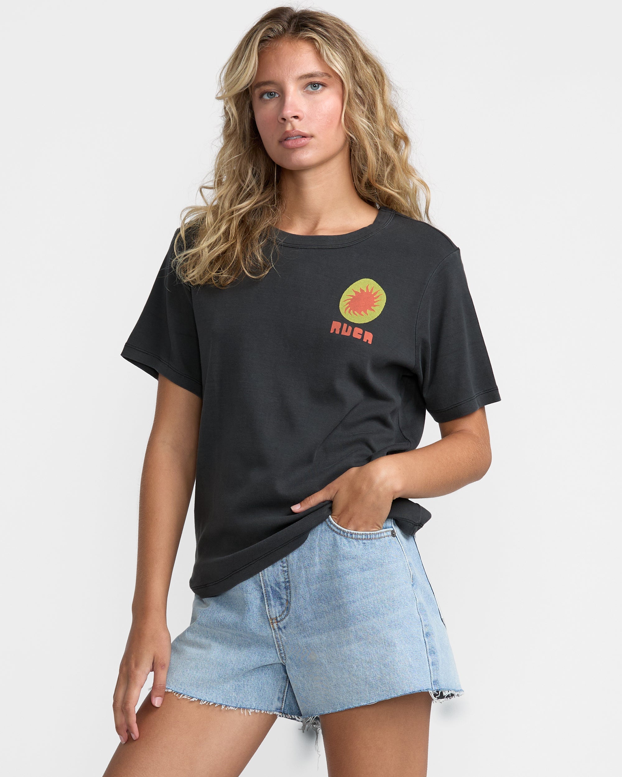 RVCA W DAILY TEE 