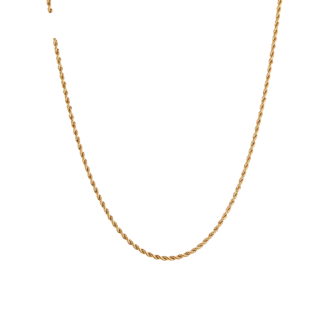 TWENTY COMPASS 2MM ROPE NECKLACE 