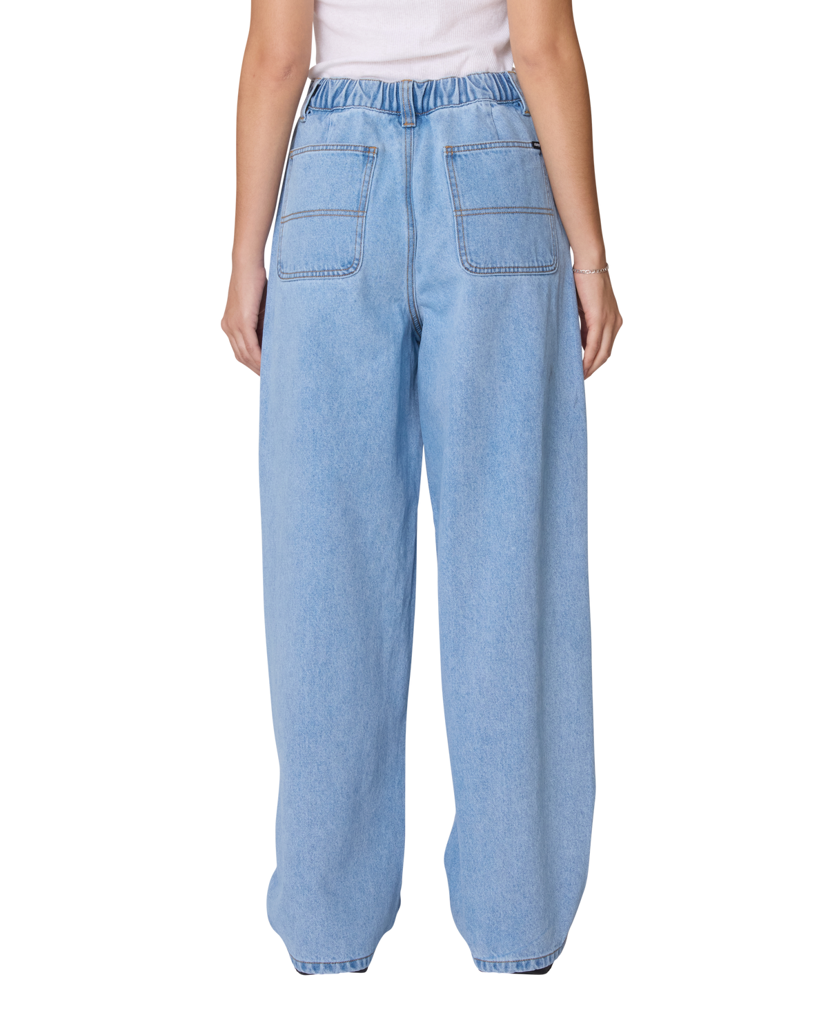 OBEY W LEAH III BAGGY DOUBLE KNEE DENIM 