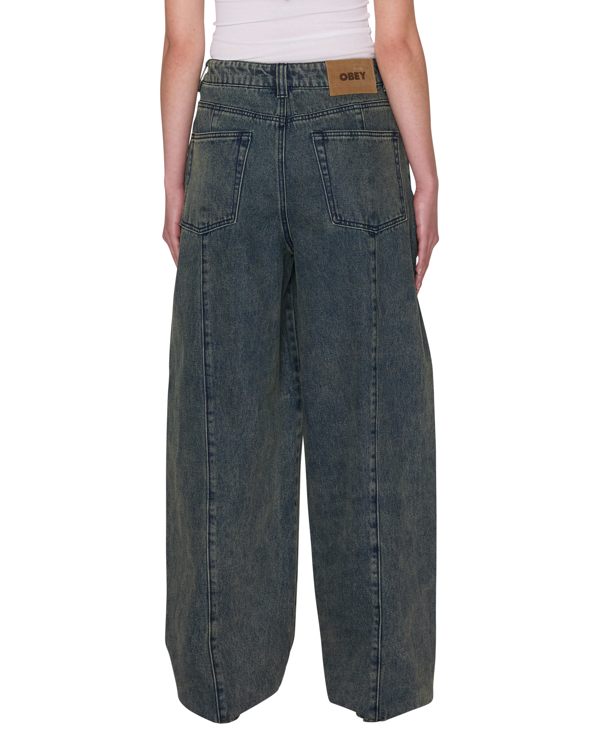 OBEY W Nana Denim Yellow Tint Wash - vue 3