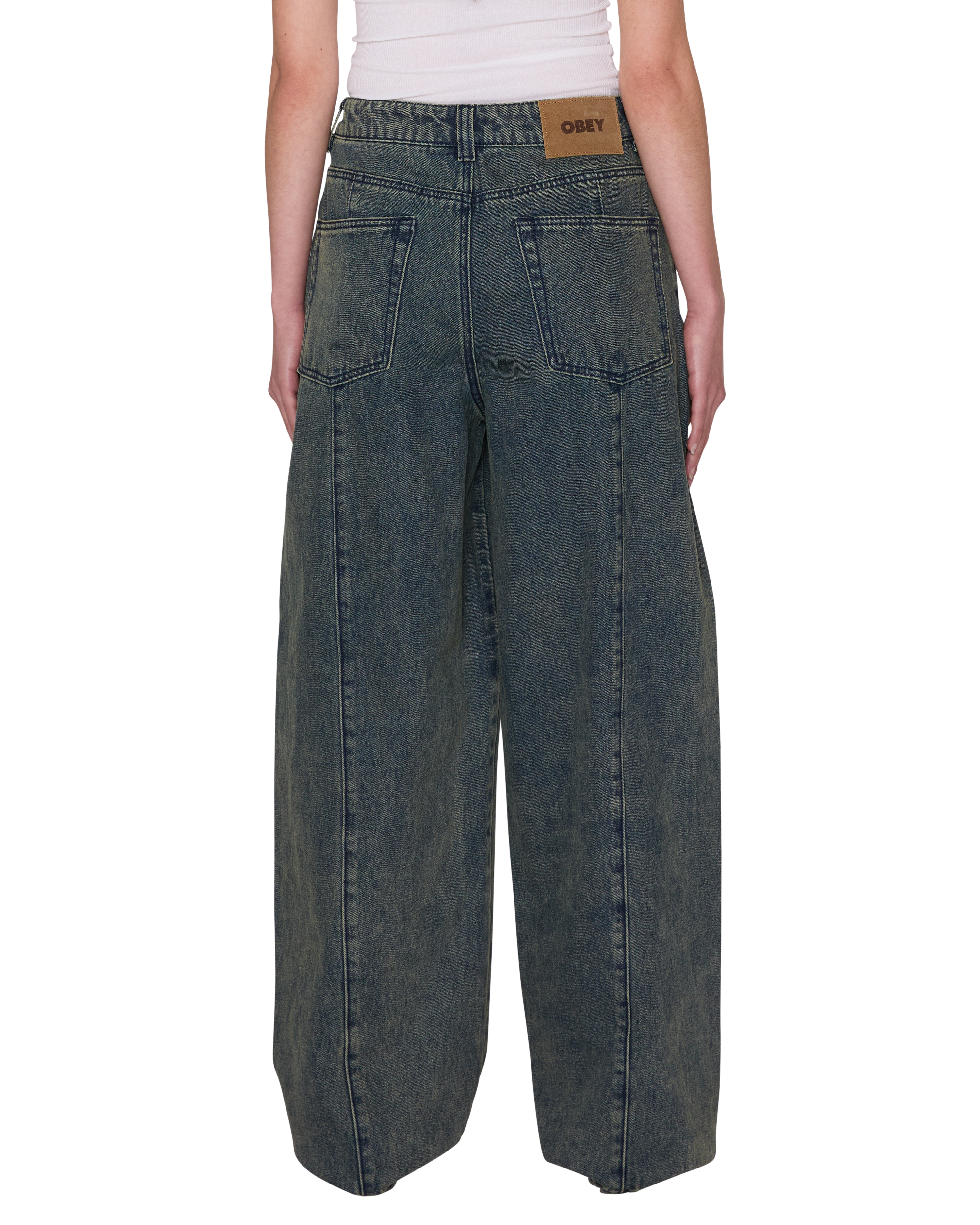 OBEY W Nana Denim Yellow Tint Wash - vue 3