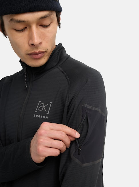 BURTON [AK] HELIUM GRID FLEECE HALF-ZIP