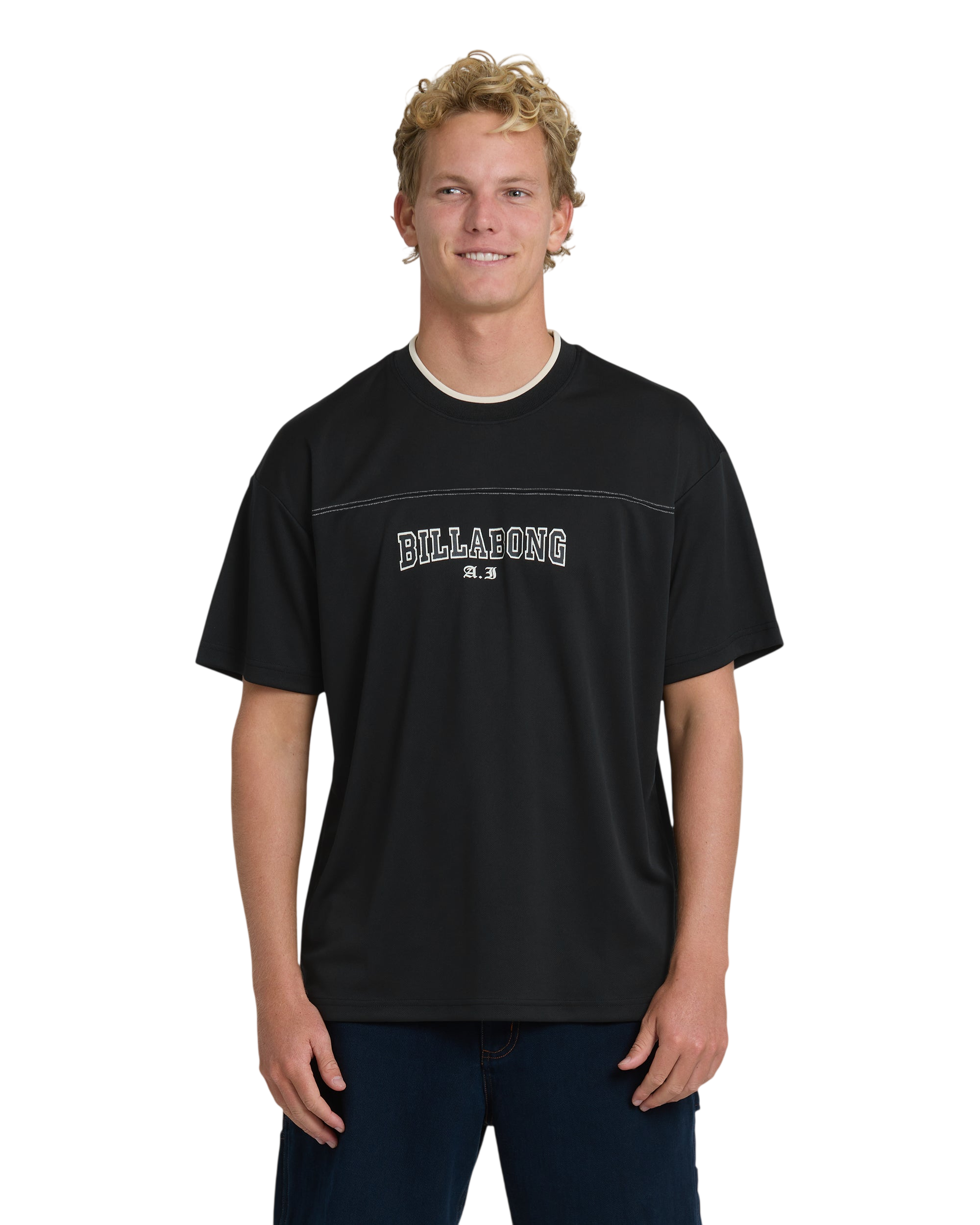 BILLABONG A.I. MESH JERSEY - Black - Face