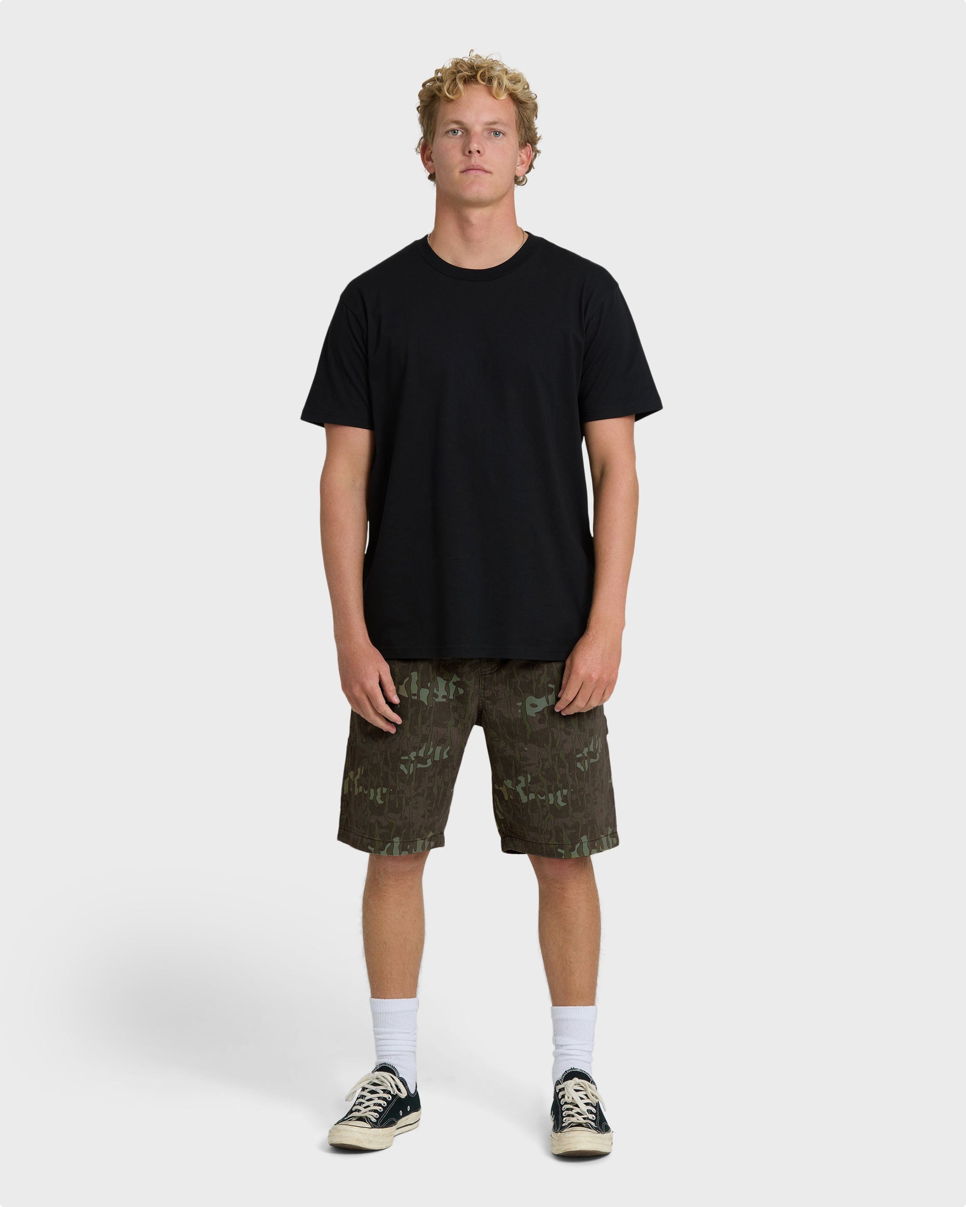 BILLABONG BAD DOG ELASTIC SHORT - Green Camo