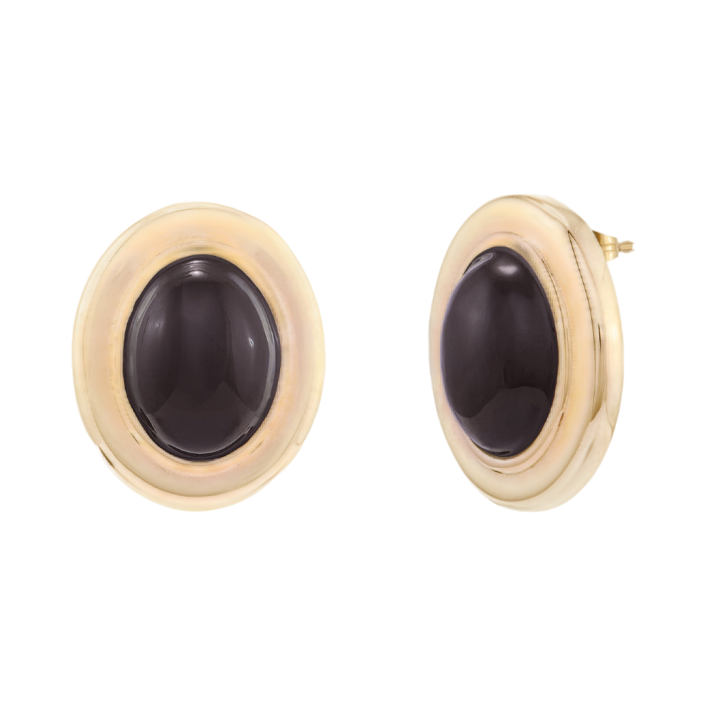 TWENTY COMPASS W VELVET EARRINGS