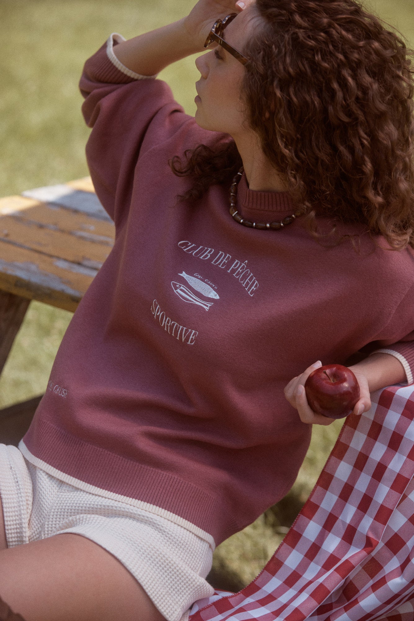 GIRL CRUSH W PULL - LE CLUB DE PÊCHE SPORTIVE - EN TRICOT À COL ROND