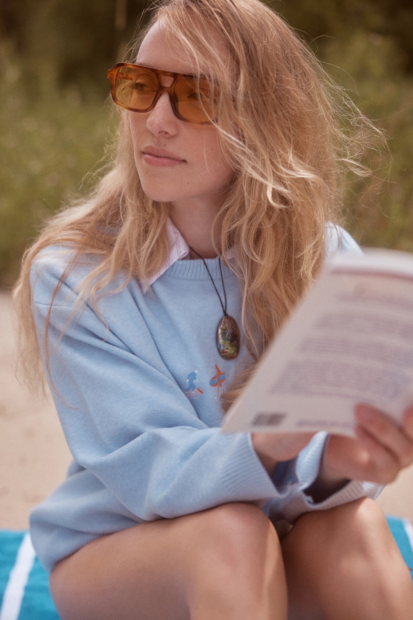GIRL CRUSH W SOUVENIR CLUB - PULL - LES 3 GUYS -  EN TRICOT À COL ROND