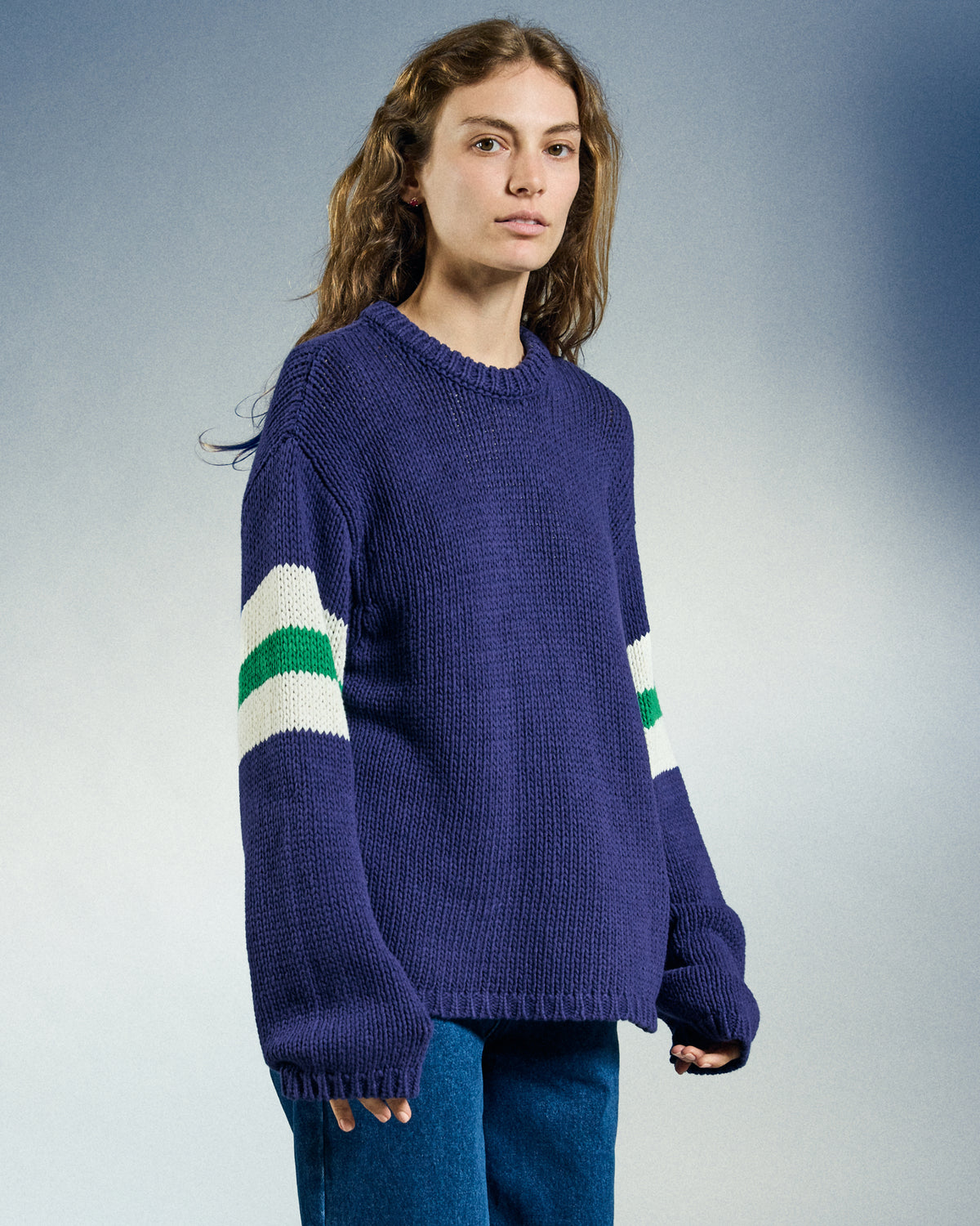 OBEY W ZONE STRIPE SWEATER