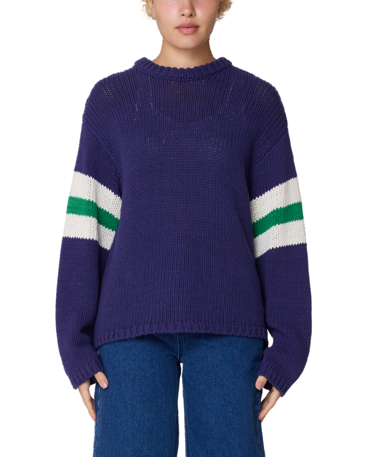 OBEY W ZONE STRIPE SWEATER