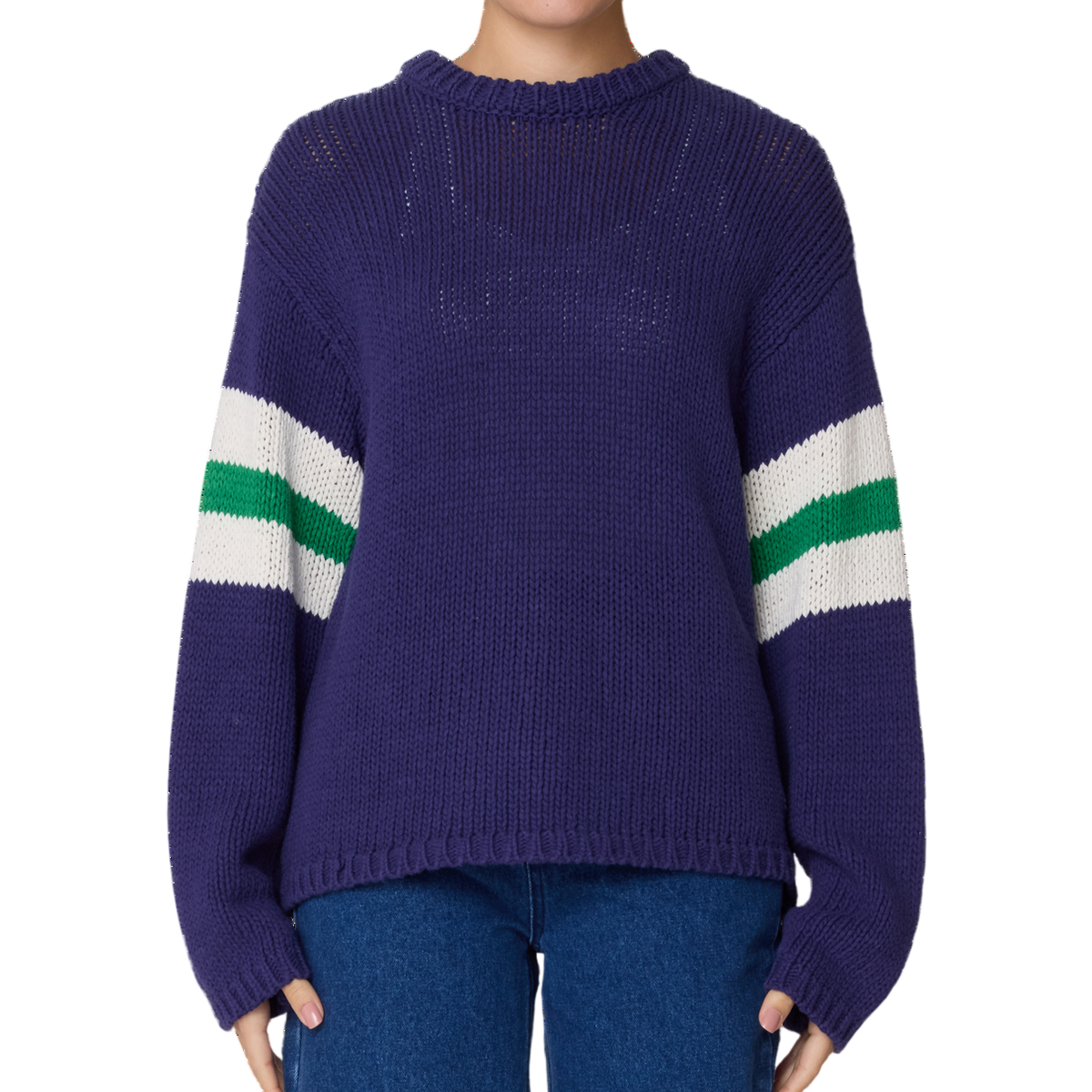 OBEY W ZONE STRIPE SWEATER