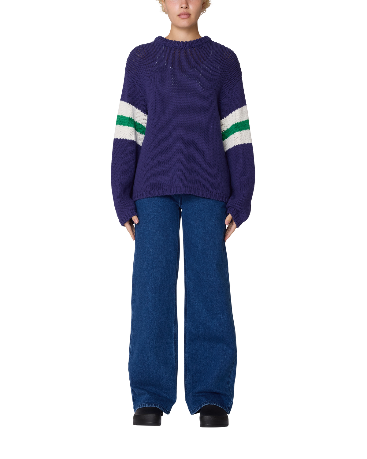 OBEY W ZONE STRIPE SWEATER
