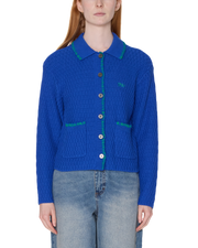 OBEY W AMELIE BUTTON DOWN SWEATER