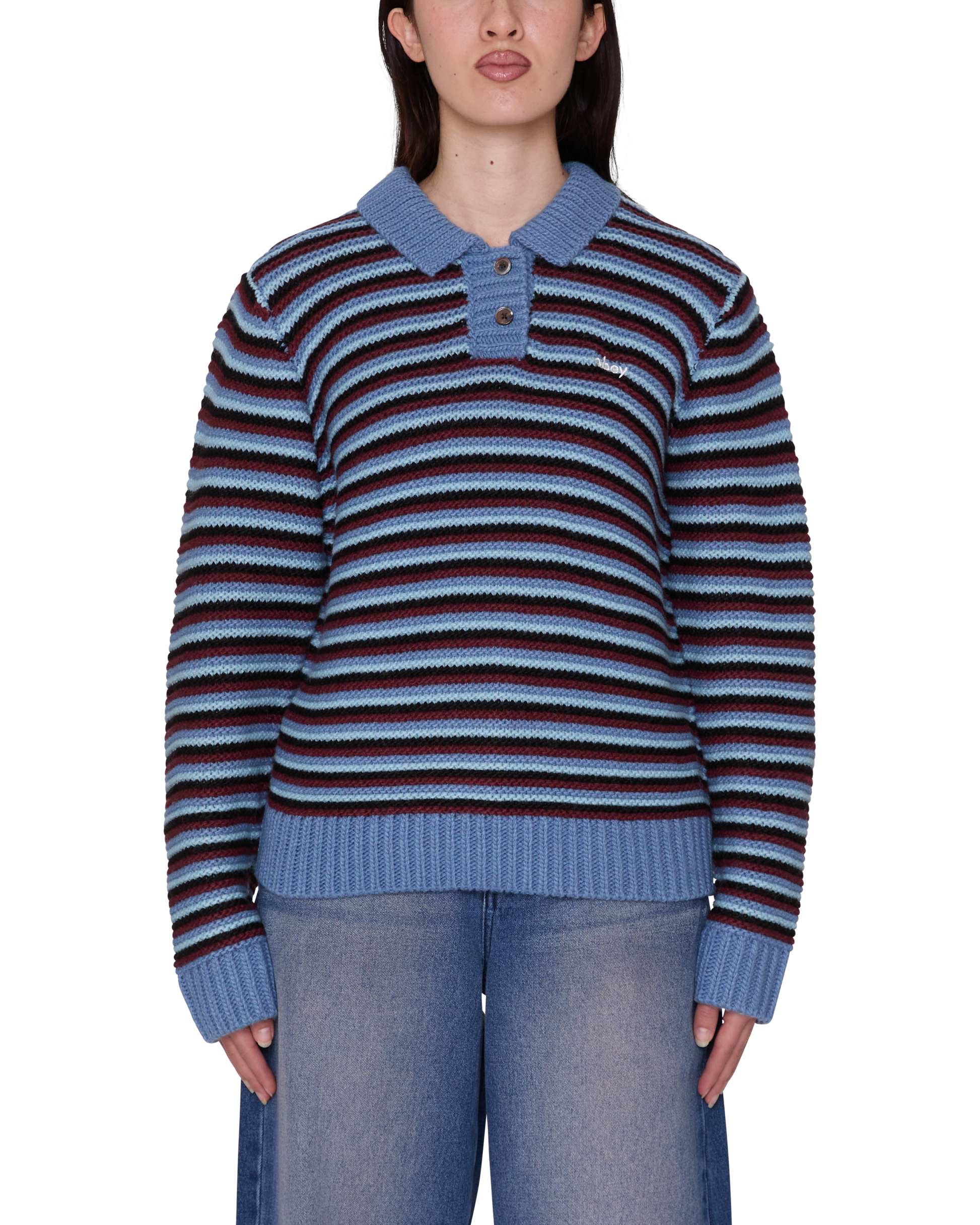 OBEY W COLETTE POLO SWEATER - vue 1