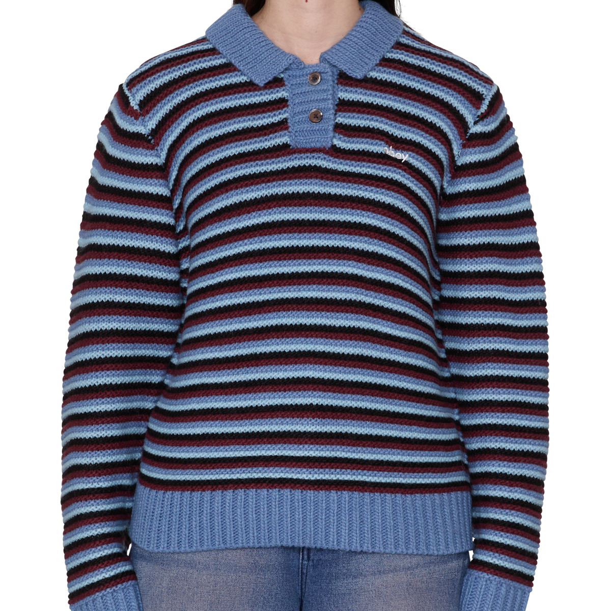 OBEY W COLETTE POLO SWEATER - vue 1