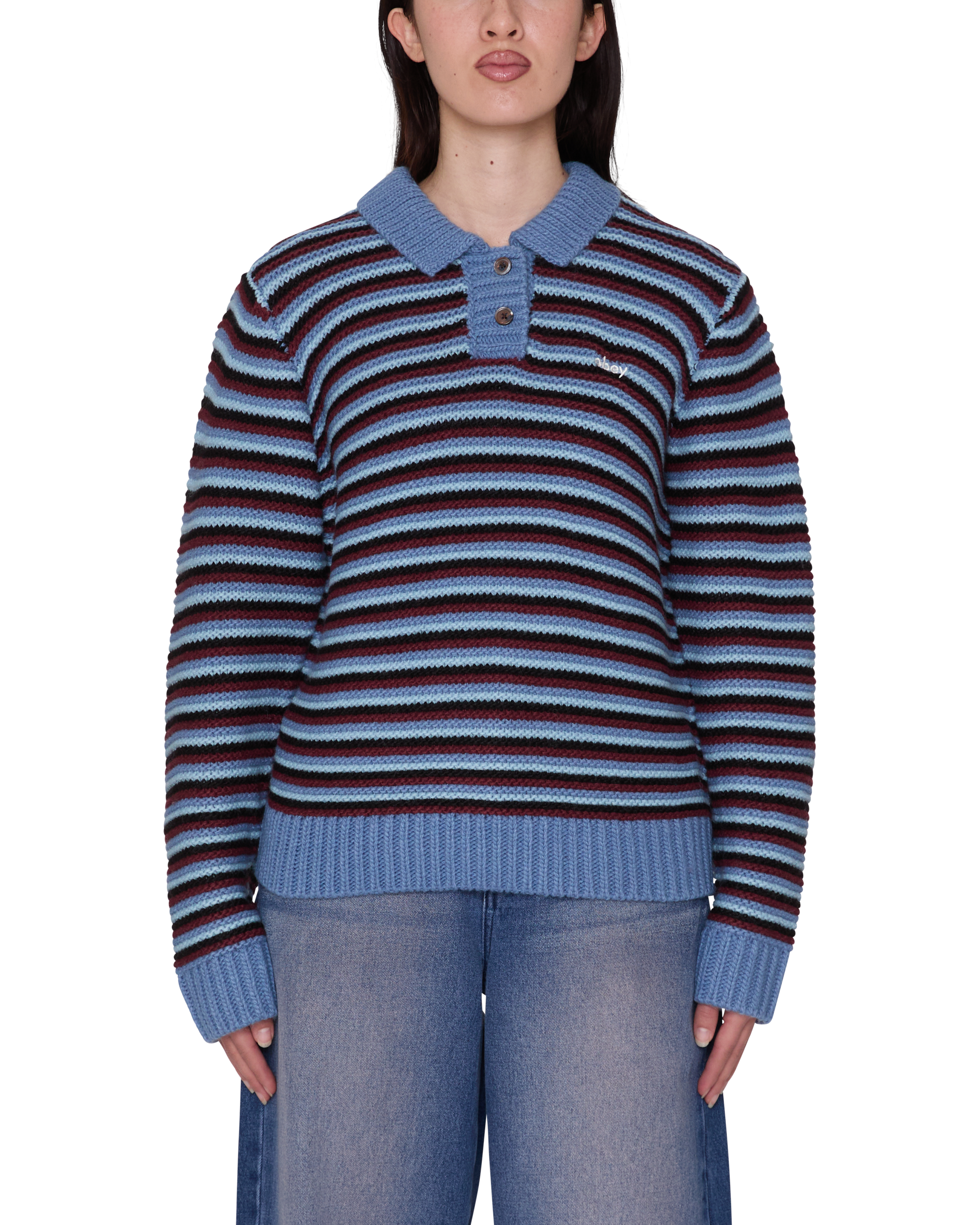 OBEY W COLETTE POLO SWEATER - vue 1