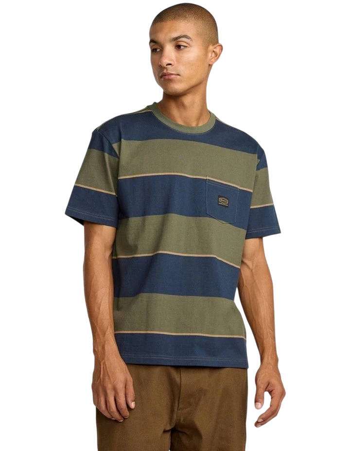 RVCA DAYSHIFT STRIPE SS
