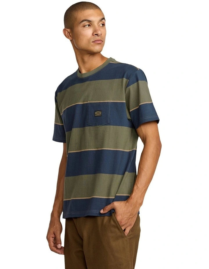 RVCA DAYSHIFT STRIPE SS 