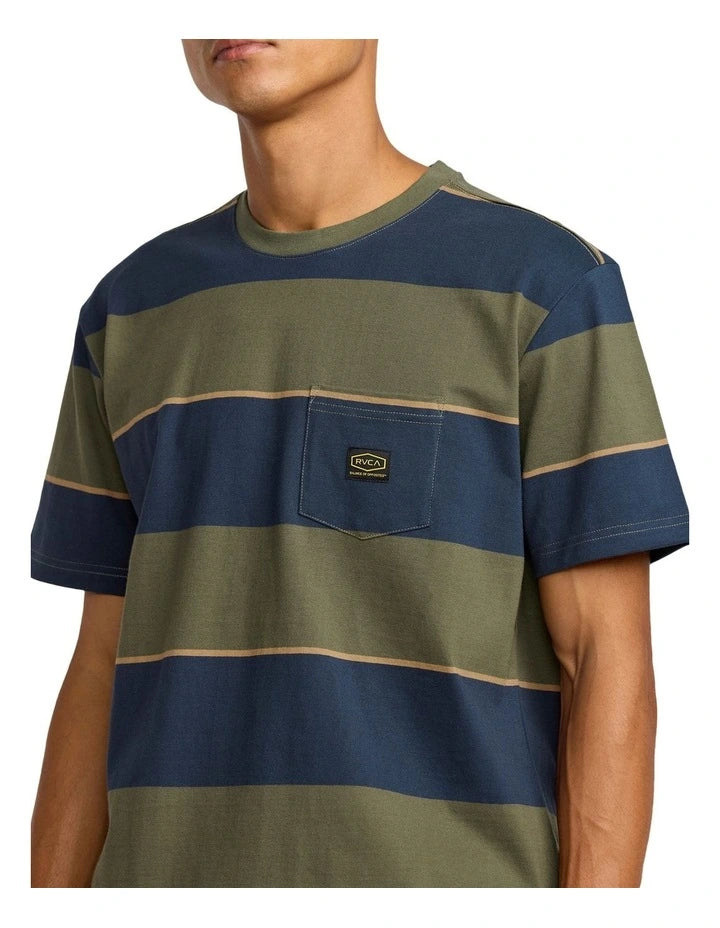 RVCA DAYSHIFT STRIPE SS 