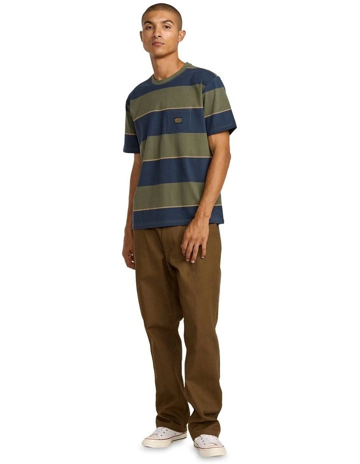 RVCA DAYSHIFT STRIPE SS 