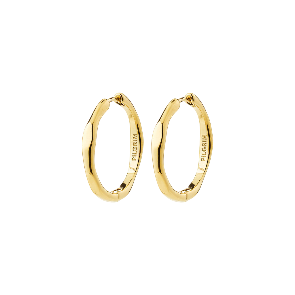 PILGRIM INNER HOOP EARRINGS plaqué or