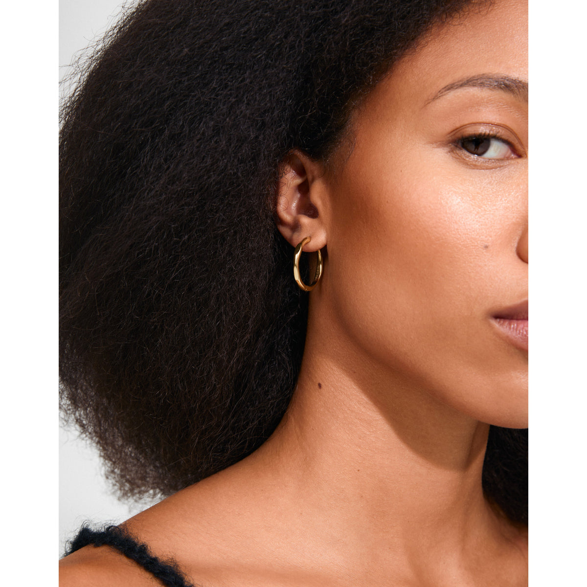 PILGRIM INNER HOOP EARRINGS portées