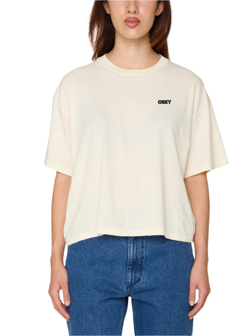 OBEY W ART STUDIO FLOWERS TEE