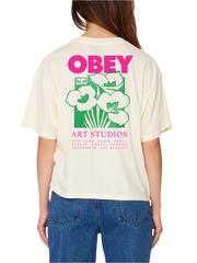 OBEY W ART STUDIO FLOWERS TEE