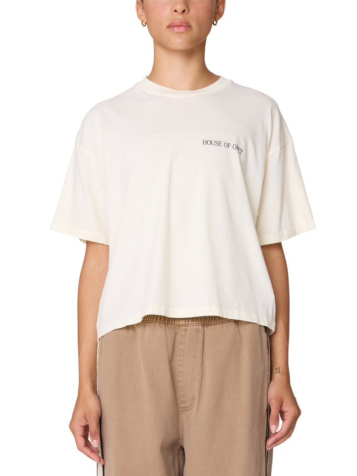 OBEY W HOUSE OF OBEY DOVE TEE
