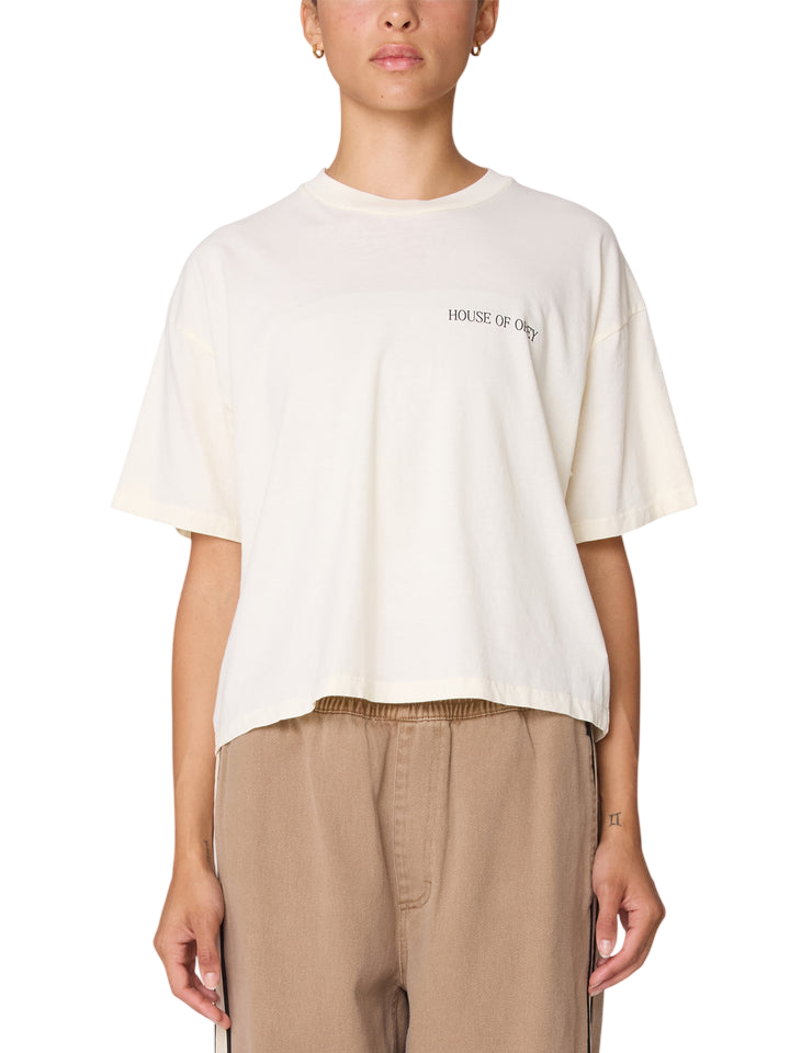 OBEY W HOUSE OF OBEY DOVE TEE