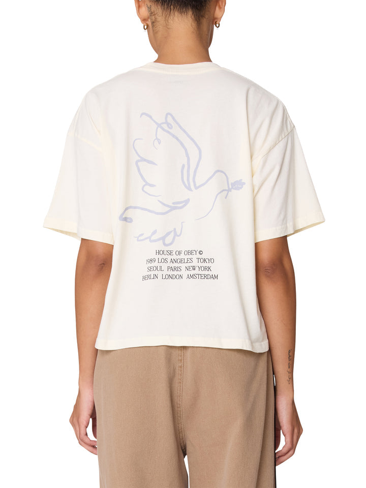 OBEY W HOUSE OF OBEY DOVE TEE